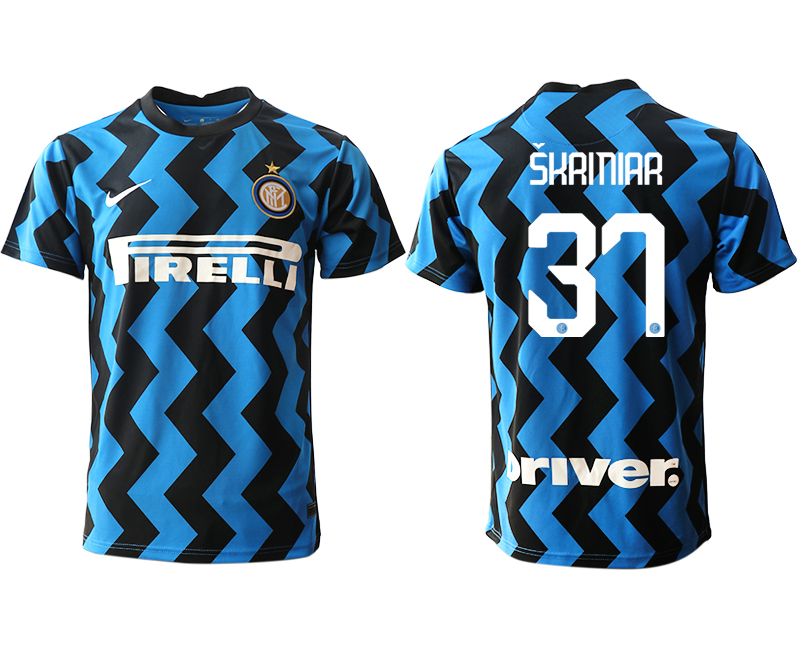 Men 2020-2021 club Inter Milan home aaa versio #37 blue Soccer Jerseys->chelsea jersey->Soccer Club Jersey